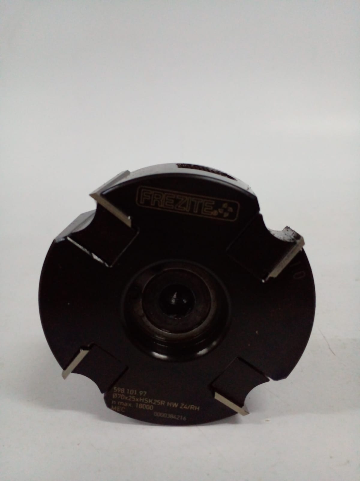 Vista 5 de Set de 2 fresas para pegadora de canto con eje HSK 25R - Ø 70 x 25 - Z4 DX/SX - (con insertos) FREZITE